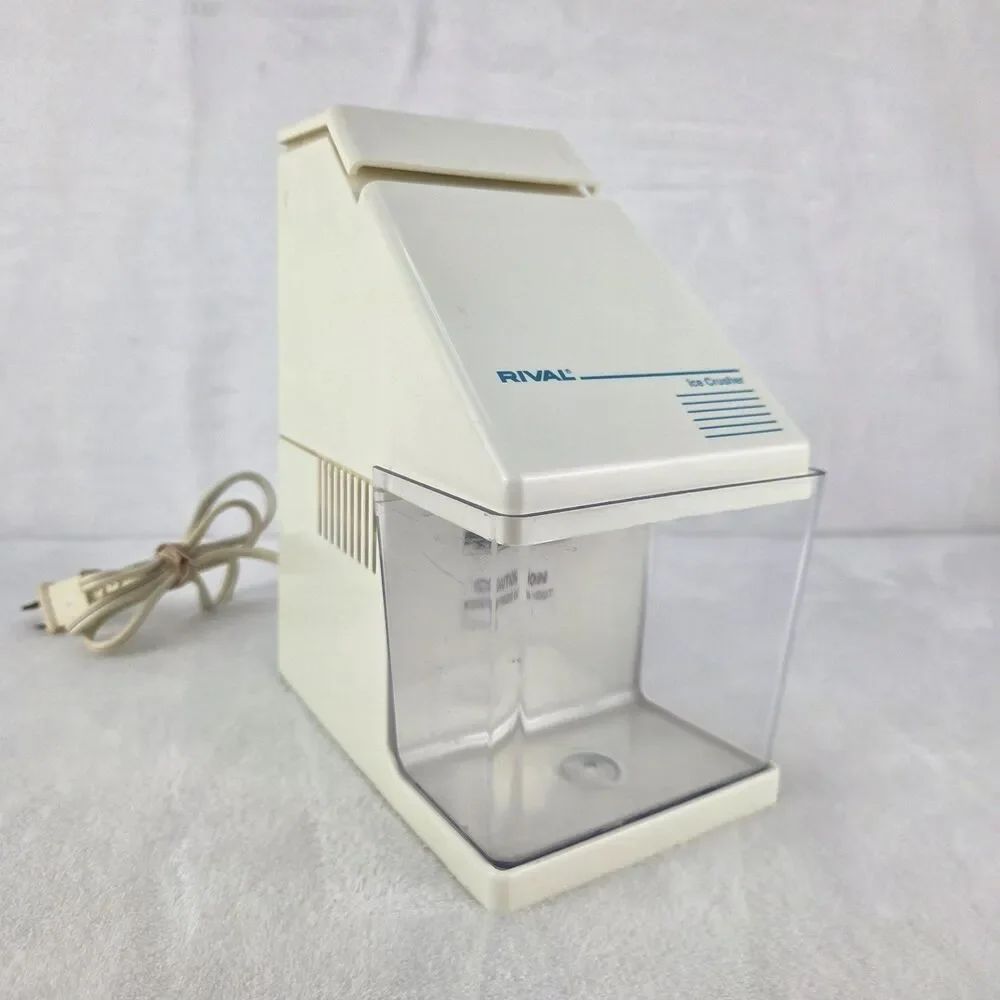 Vintage Rival Electric Ice Crusher White Model 840 Countertop Tested Working